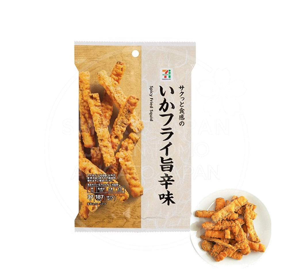 일본 세븐일레븐 바삭한한 식감의 오징어 튀김 매운맛 / 이카후라이 우마카라