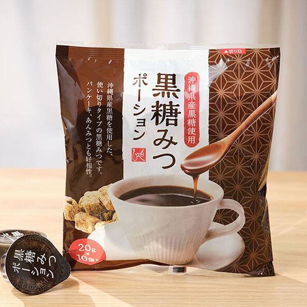 칼디 오키나와 흑당 꿀 시럽 포션 10개입 / 일본 KALDI 흑설탕 커피 시럽