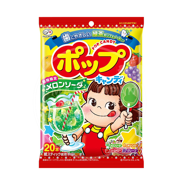 후지야 밀키 소프트 캔디 팝캔디 막대사탕 20개