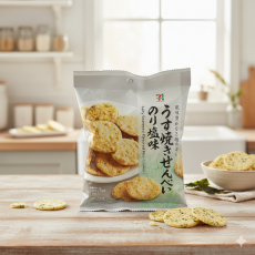 일본 세븐일레븐 한입 우스야키 김소금맛 센베이