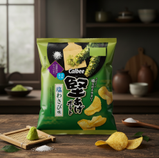 가루비 카타아게 감자칩 소금와사비맛 / 일본 포테이토칩