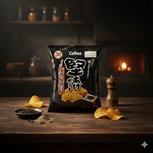 가루비 카타아게 감자칩 블랙페퍼맛 / 일본 포테이토칩
