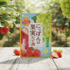 라이온 일본의 과실 목캔디 딸기 샤인 머스캣맛 사탕 / 일본 사탕