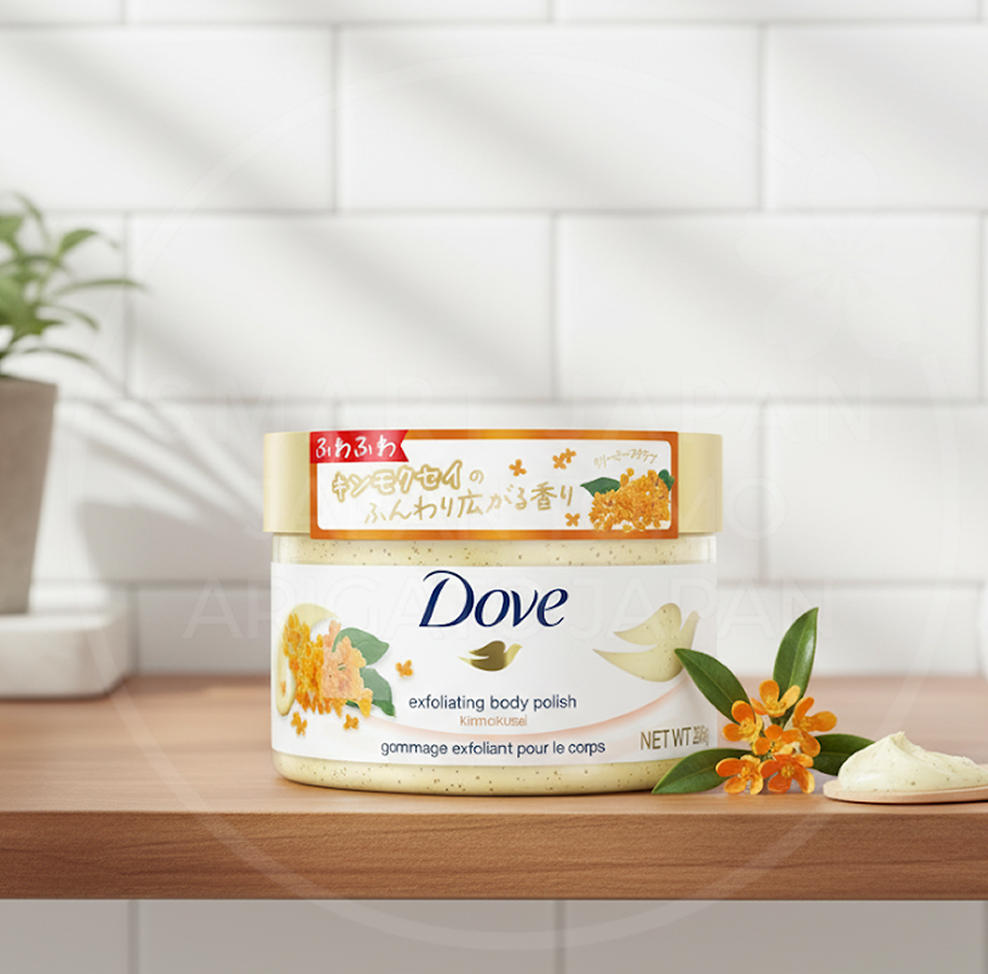 도브 바디 크리미 스크럽 금목서향 / 일본 바디스크럽