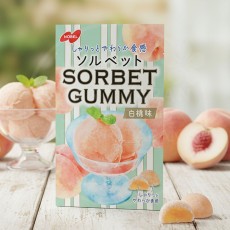 노벨 소르베 샤베트 백도맛 구미 50g / 일본 구미