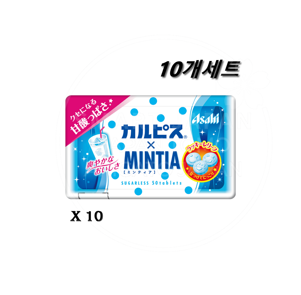 아사히 민티아 구강청정캔디 10개세트 칼피스