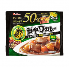 하우스 자와카레 고체가루 칼로리 50% 프라임 중간매운맛 (초록)