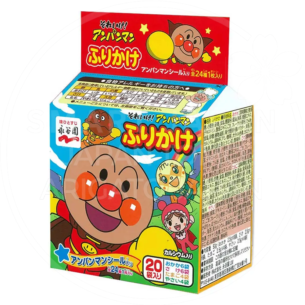 일본 나가타니엔 호빵맨 후리카케 미니팩 20봉입 50g