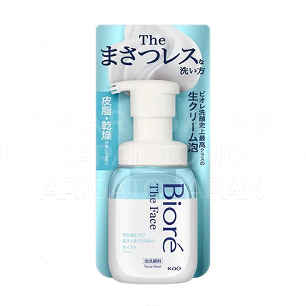 일본 비오레 더 페이스 버블 거품 세안제 모이스트 본품 200ml /일본 클렌징폼