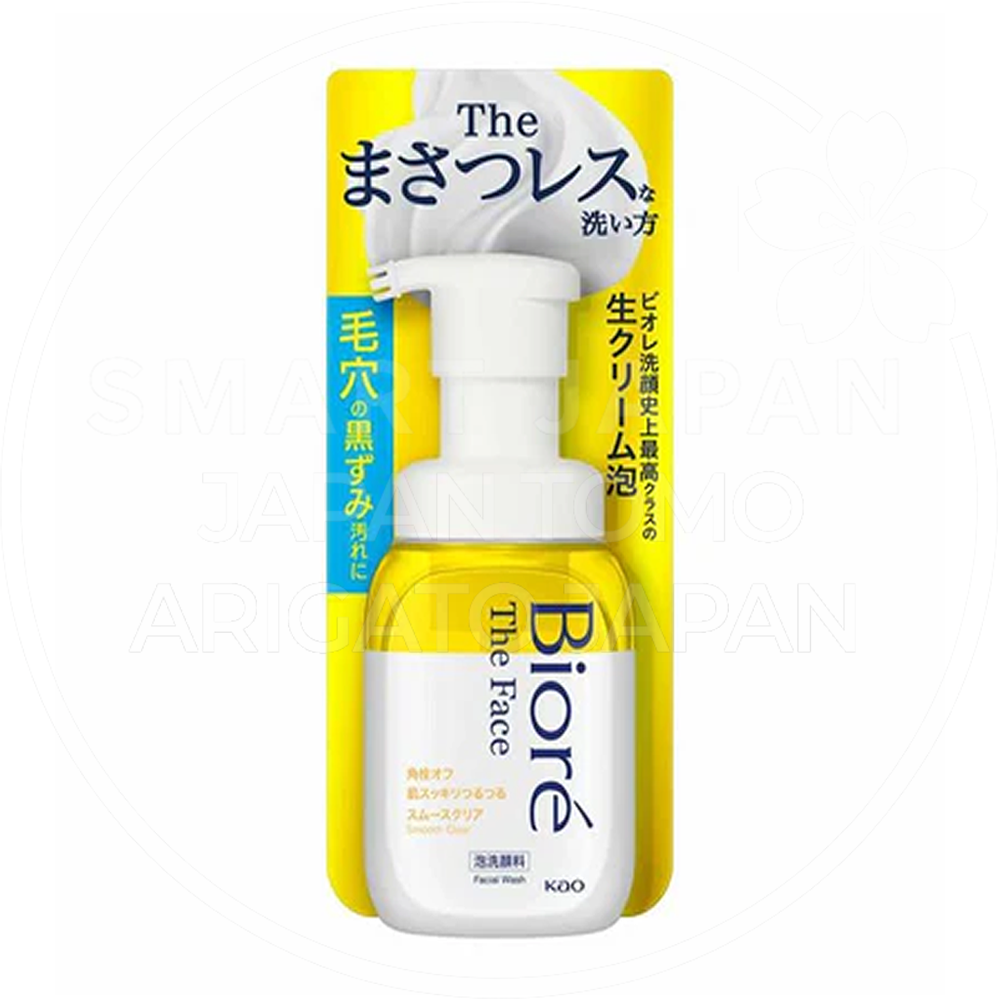 일본 비오레 더 페이스 버블 거품 세안제 스무스 클리어 본품 200ml /일본 클렌징폼