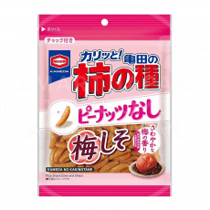 일본 카메다 카키노타네 피넛없는 우메시소 매실맛 쌀과자 91g /일본 과자