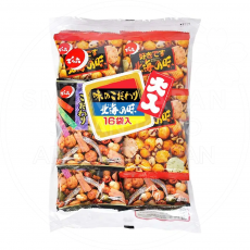 일본 덴로쿠 대용량 16봉 페어팩 콩과자 모둠 336g /일본 과자