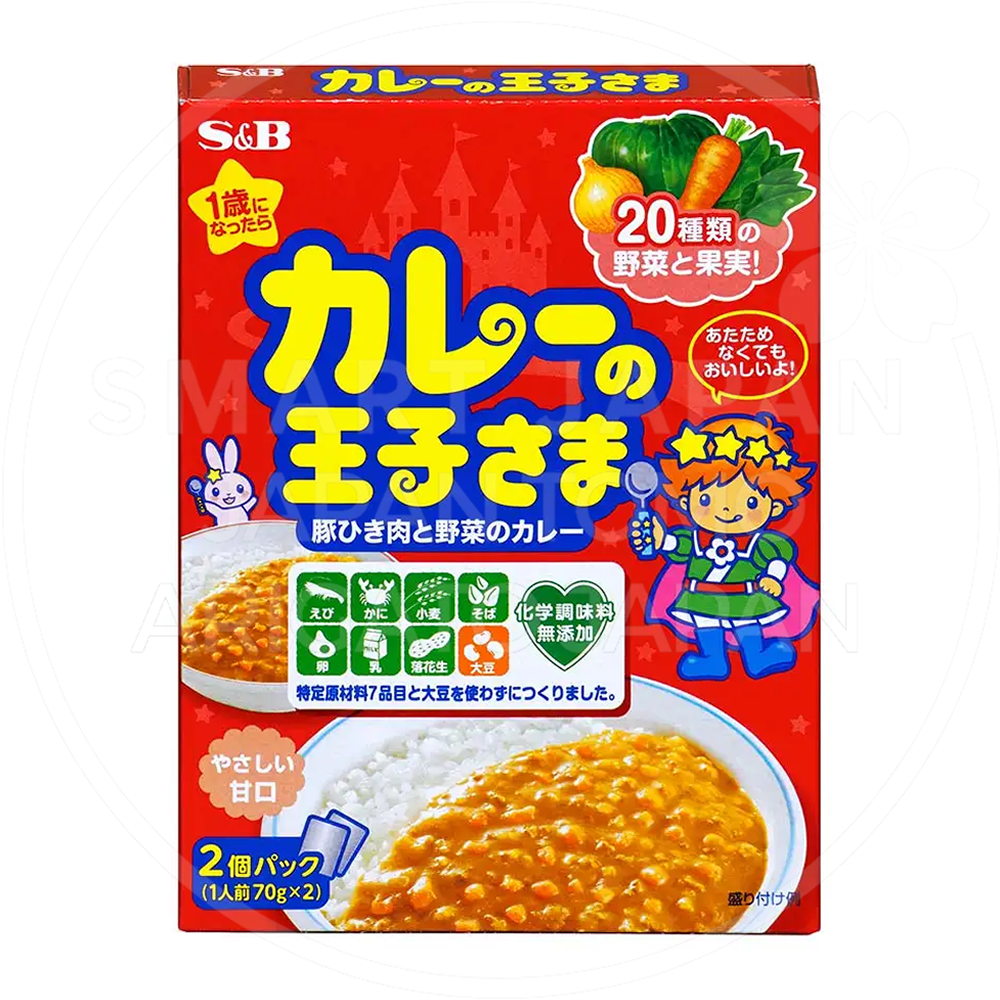 일본 에스비 카레의 왕자님 돼지고기 야채 카레 2팩입