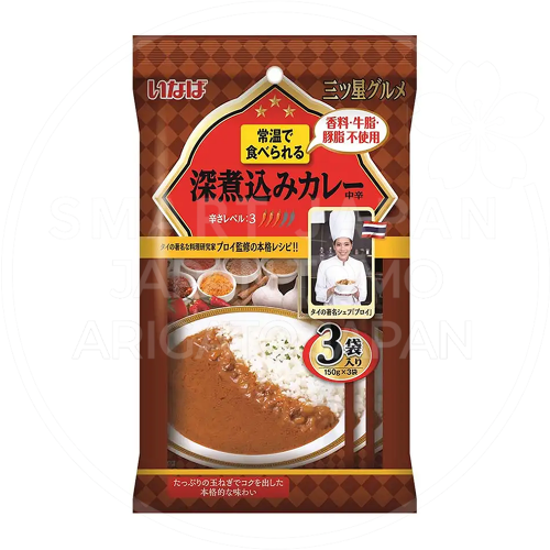 일본 이나바 미츠보시 깊은맛 카레 중간매운맛 3팩입