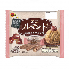 일본 브루봉 미니 루만도 와구리 밤 몽블랑맛 과자 121g /일본 과자