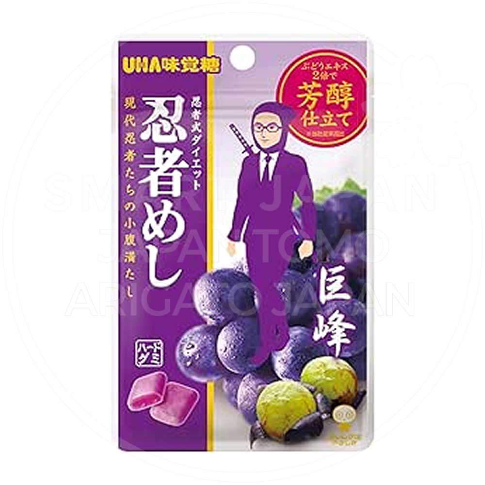일본 UHA 미각당 닌자메시 하드구미 거봉맛 20g /일본 젤리