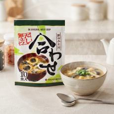 일본 히카리미소 즉석 된장국 다시가 돋보이는 모둠 아와세 10봉입 초록 153g /일본 즉석된장국