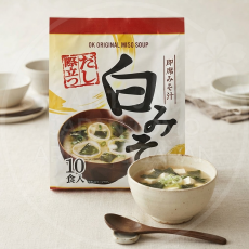 일본 히카리미소 즉석 된장국 다시가 돋보이는 시로미소 10봉입 빨강 165g /일본 즉석된장국