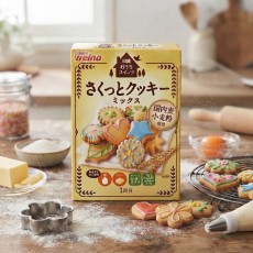 일본 닛신 웰나 사쿠토 바삭한 쿠키 믹스 200g