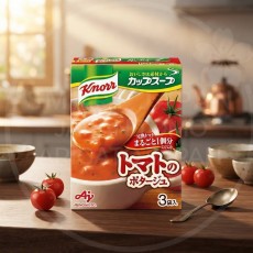 일본 포카삿포로 짓쿠리코토코토 즉석 봉지타입 스프 농후 단호박포타주 주황