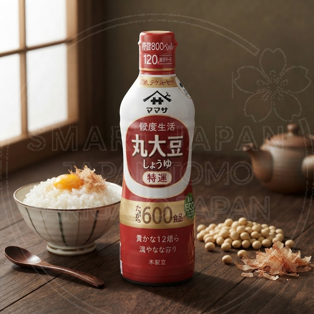 일본 야마사 신선도 생활 특선 대두 쇼유 간장 600ml