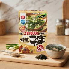 일본 리켄 와카메 미역스프 볶음참깨맛 8봉입 72g