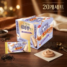 일본 유라쿠 블랙썬더 로열밀크티맛 20개입 420g