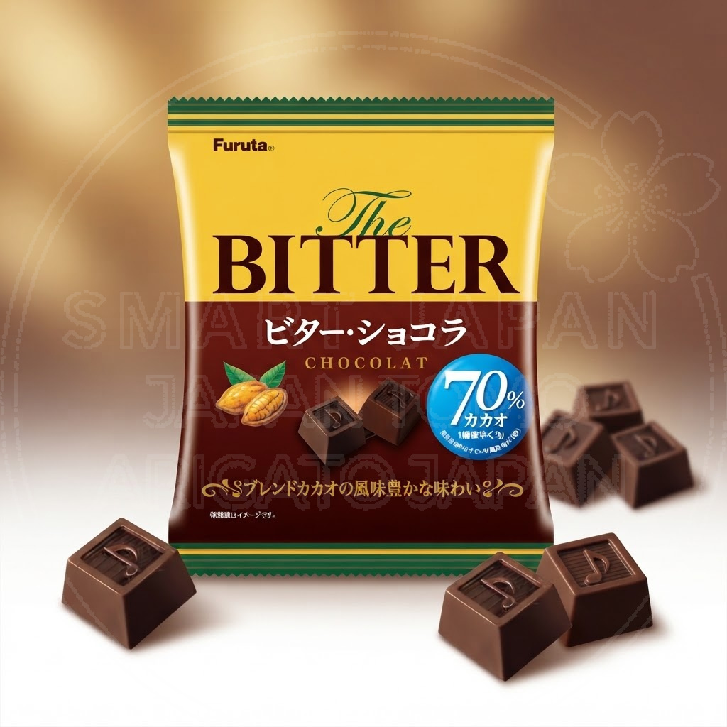 일본 후루타 더 비터 비터쇼콜라 카카오 70% 초콜릿 봉지타입 140g