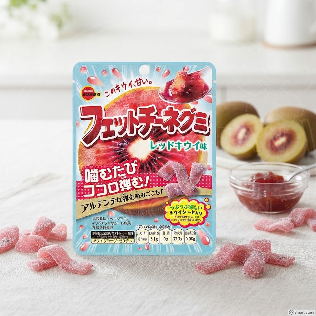 부르봉 페투치네 구미 레드키위맛 /일본 젤리, 47g, 1개