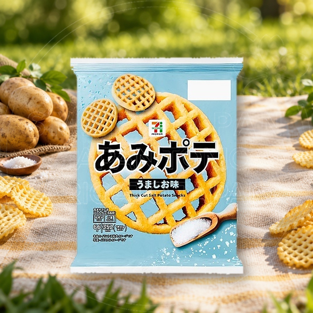 일본 세븐일레븐 토하토 아미포테 우마시오맛 감자 스낵 66g /일본 과자