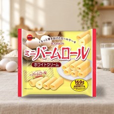 일본 부르봉 미니 밤롤 바움롤 화이트크림 롤케이크 17개입 169g /일본 과자