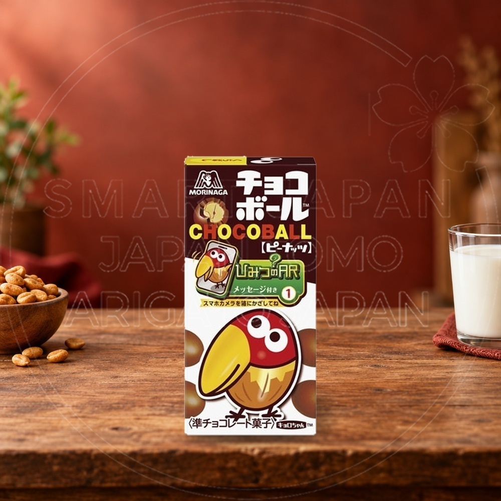 일본 모리나가 초코볼 땅콩 피넛맛 28g 갈색 박스 /일본 초콜릿