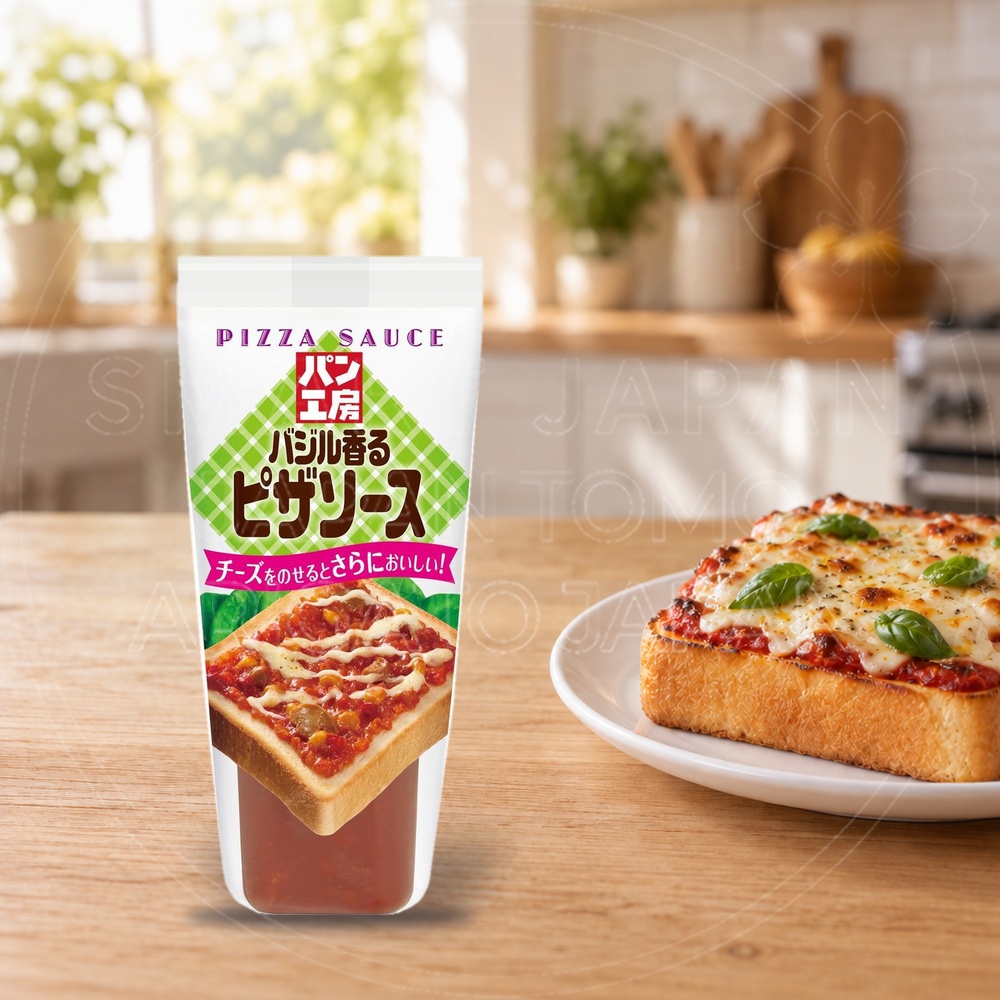 일본 큐피 빵공방 바질 피자 소스 빵 스프레드 150g