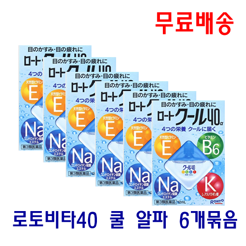 [무료배송] 로토비타40 쿨 알파 6개묶음_로트