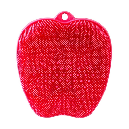 발 세척 브러쉬 (각질케어 + 마사지) 레드