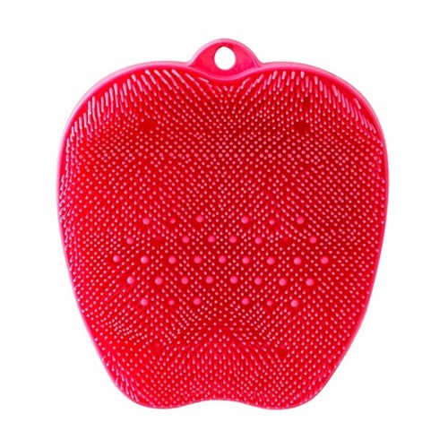 발 세척 브러쉬 (각질케어 + 마사지) 레드