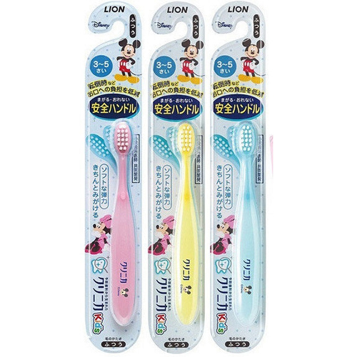 라이온 크리니카 어린이칫솔 만3~5세용 (3개세트)*색상랜덤발송*