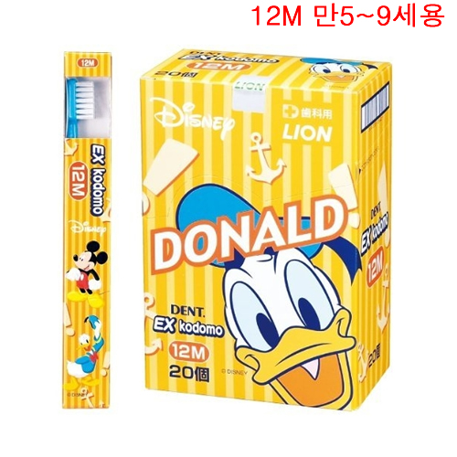 라이온 EX kodomo Disney 12M (만5~9세) 20개 (혼합치열전기용)