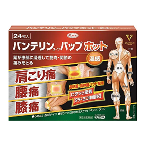 [코와] 반테린코와 팟프 온열 파스 24매입