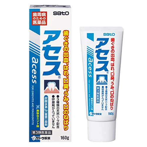 아세스 160g[대용량] _사토 치약(쾌적민트맛)_파랑