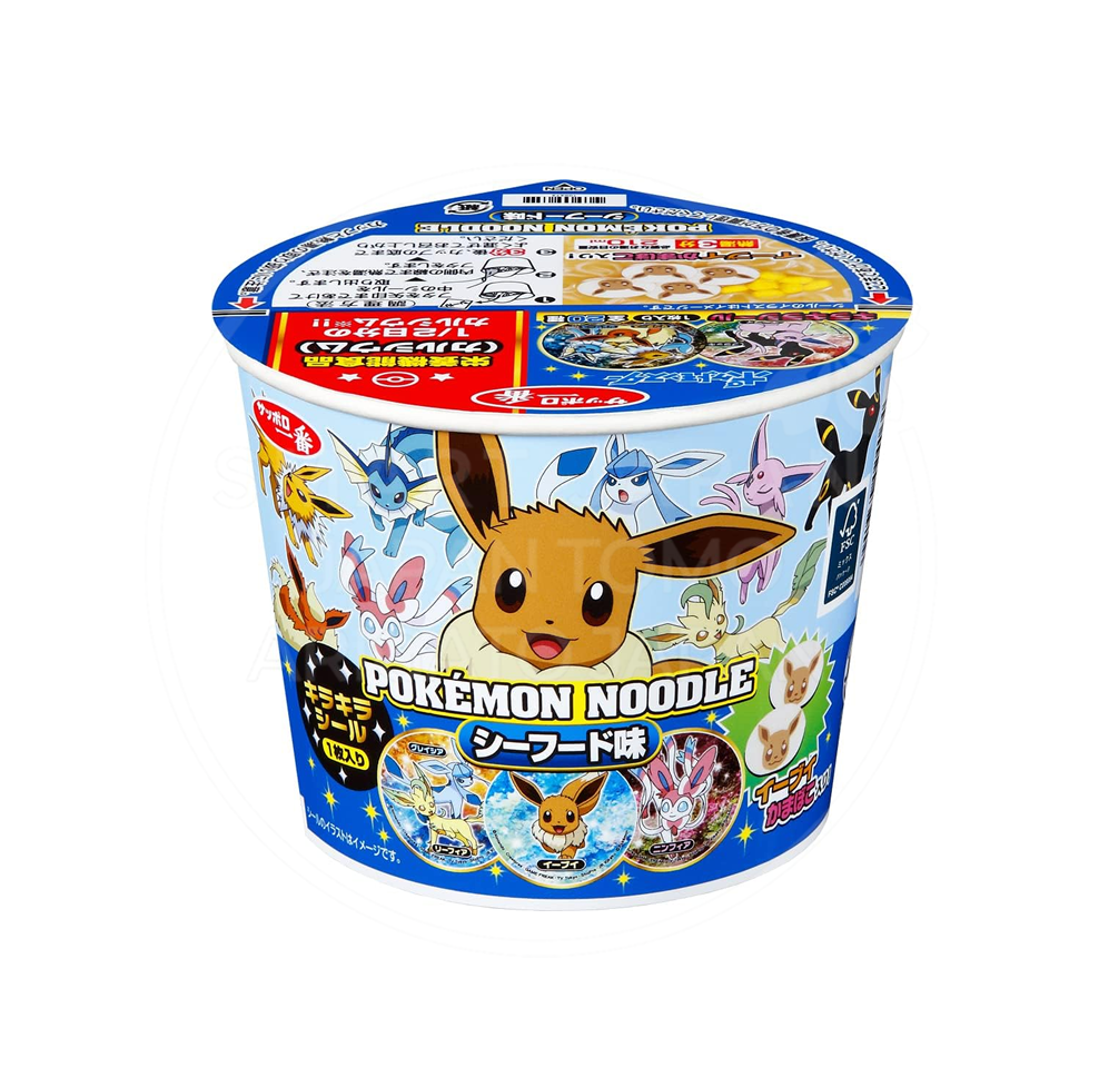 삿포로이치방 포켓몬스터 피카츄 누들 컵라면 씨푸드맛 (파랑)