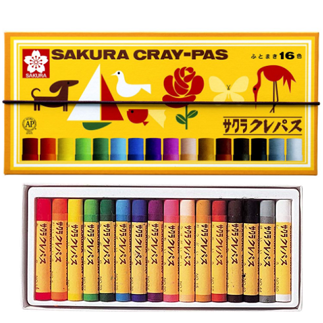 사쿠라 크레파스 4종 / 일본 크레파스