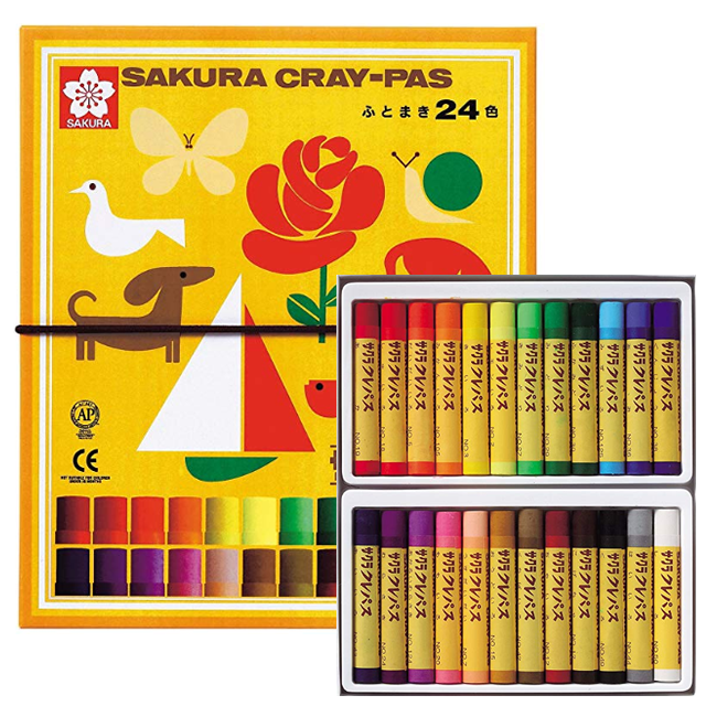 사쿠라 크레파스 4종 / 일본 크레파스