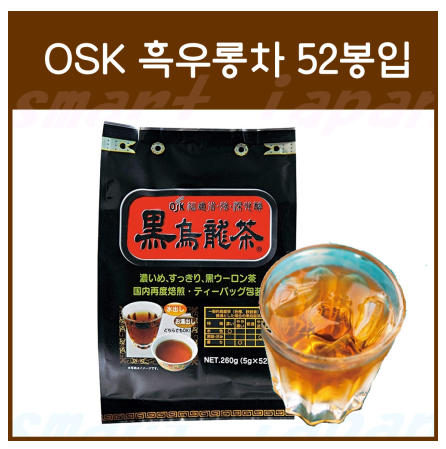 일본 OSK 흑우롱차 52봉입