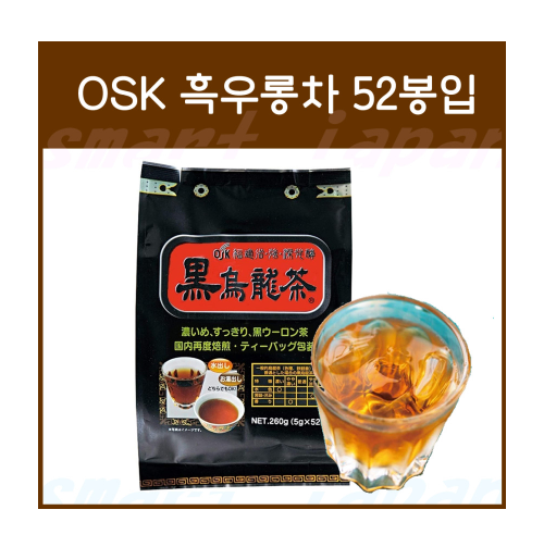일본 OSK 흑우롱차 52봉입