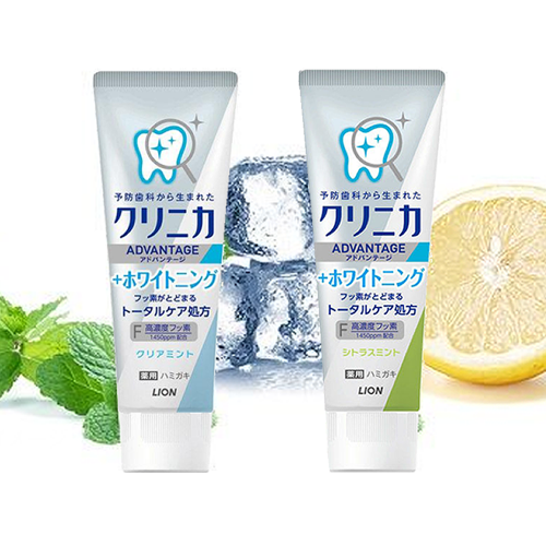 일본 크리니카 어드밴티지 +화이트닝 치약 2종