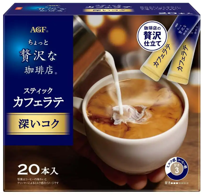 [AGF Blendy]조금 호화스러운 커피점 스틱 카페라테 20개입