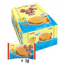 [10개세트] 메이토 푸쿠푸쿠타이 초코맛 / 일본 붕어빵 과자